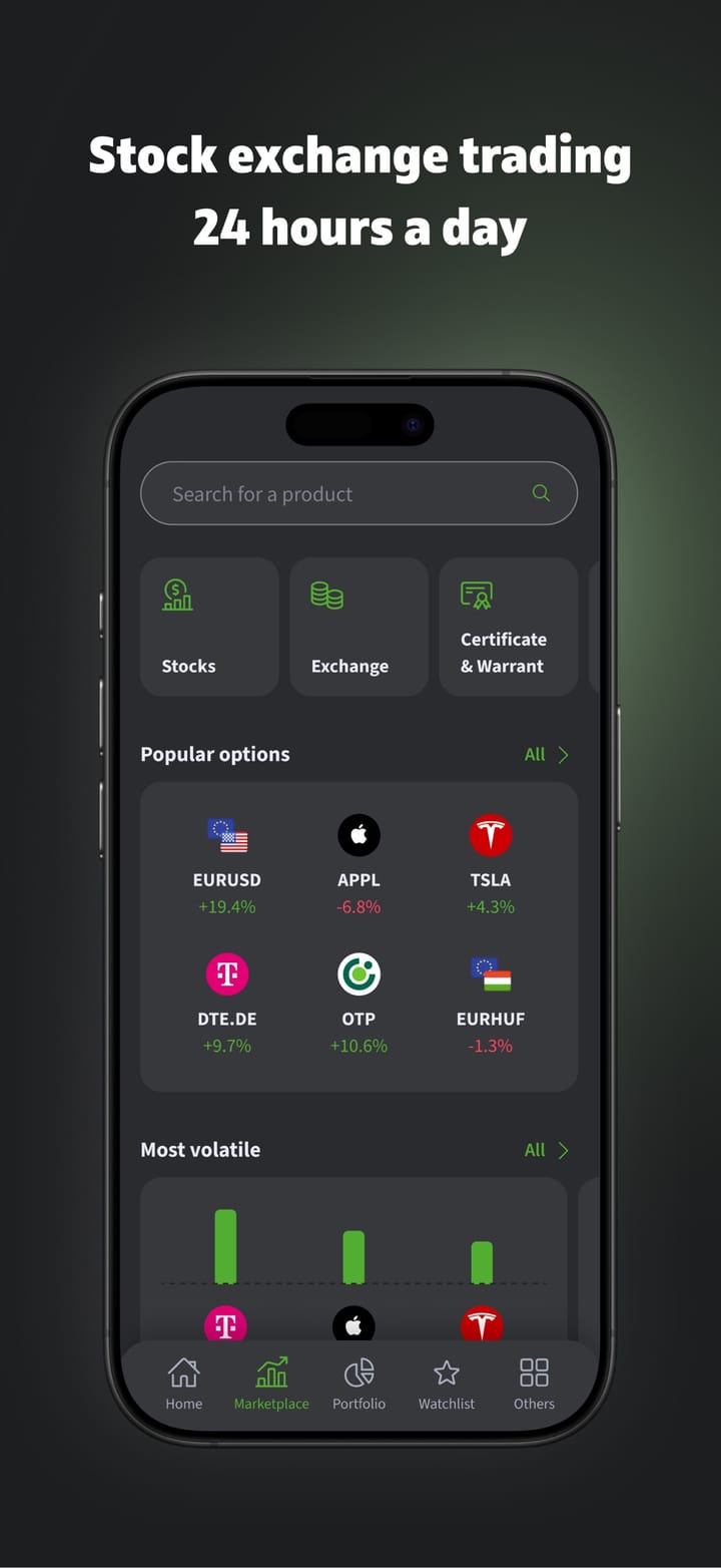 Pénzügyi mobilalkalmazás — képernyőkép 2